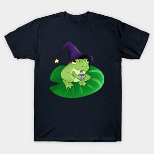 Wizard Frog on a Lilypad T-Shirt